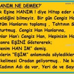 Bu da benim Hanım